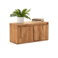 Полка С 2 дверками из массива дуба Egdar единый размер каштановый LA REDOUTE INTERIEURS  фото, kupilegko.ru